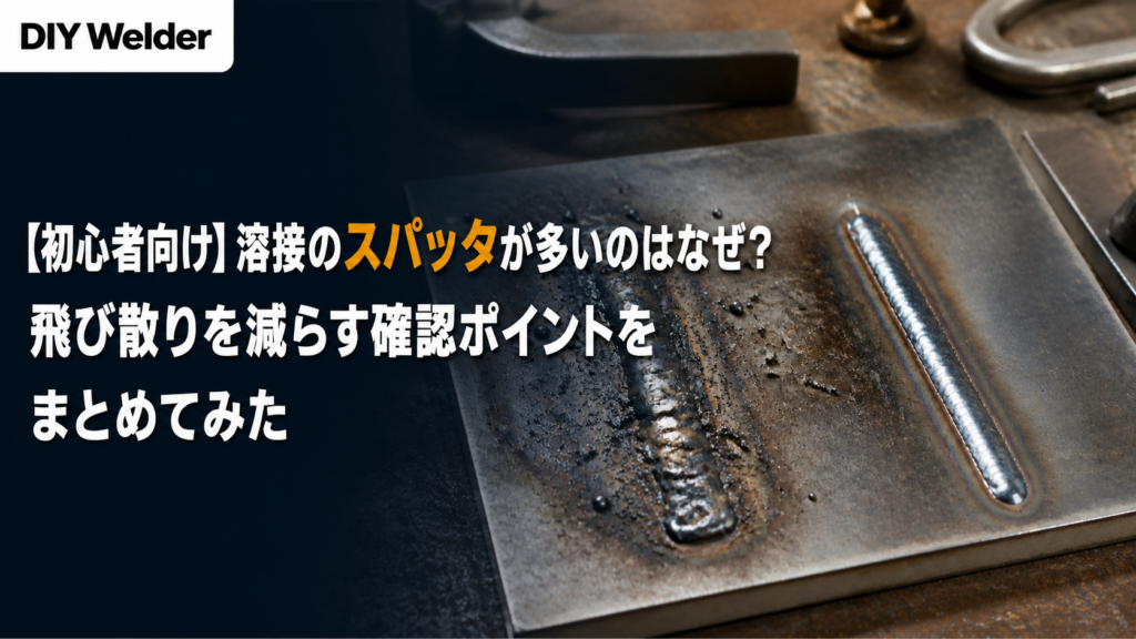 【初心者向け】溶接のスパッタが多いのはなぜ？飛び散りを減らす確認ポイントをまとめてみた
