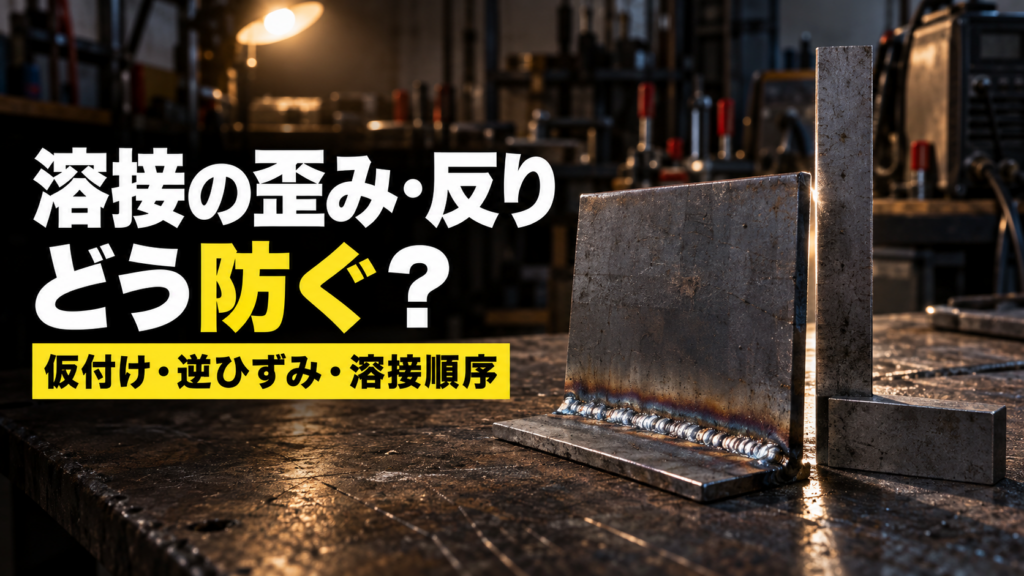 溶接の歪み・反り どう防ぐ？ 仮付け・逆ひずみ・溶接順序