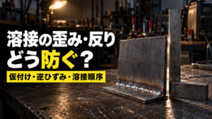 溶接の歪み・反り どう防ぐ？ 仮付け・逆ひずみ・溶接順序