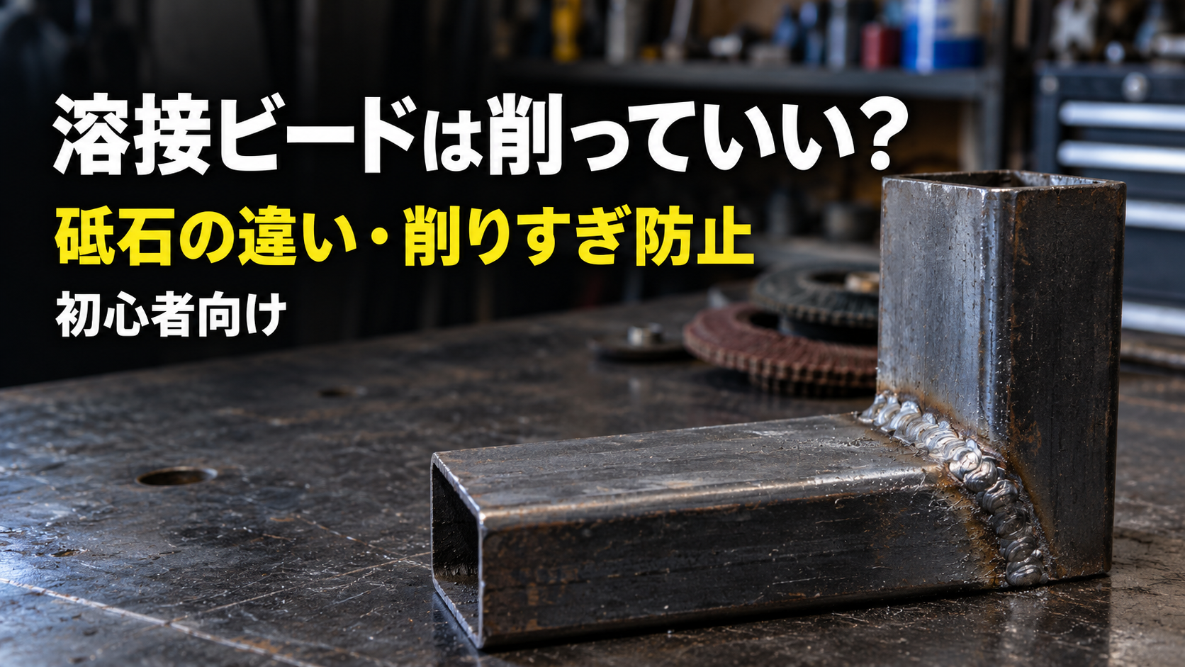 溶接ビードは削っていい？ 砥石の違い・削りすぎ防止 初心者向け
