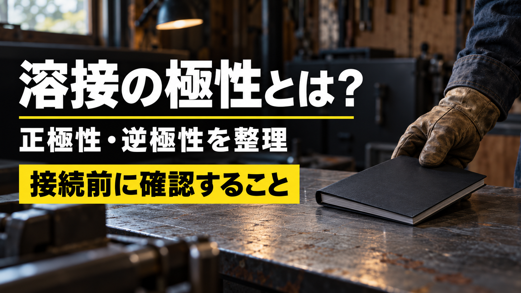 溶接の極性とは？正極性・逆極性と接続前の確認を整理する記事のアイキャッチ