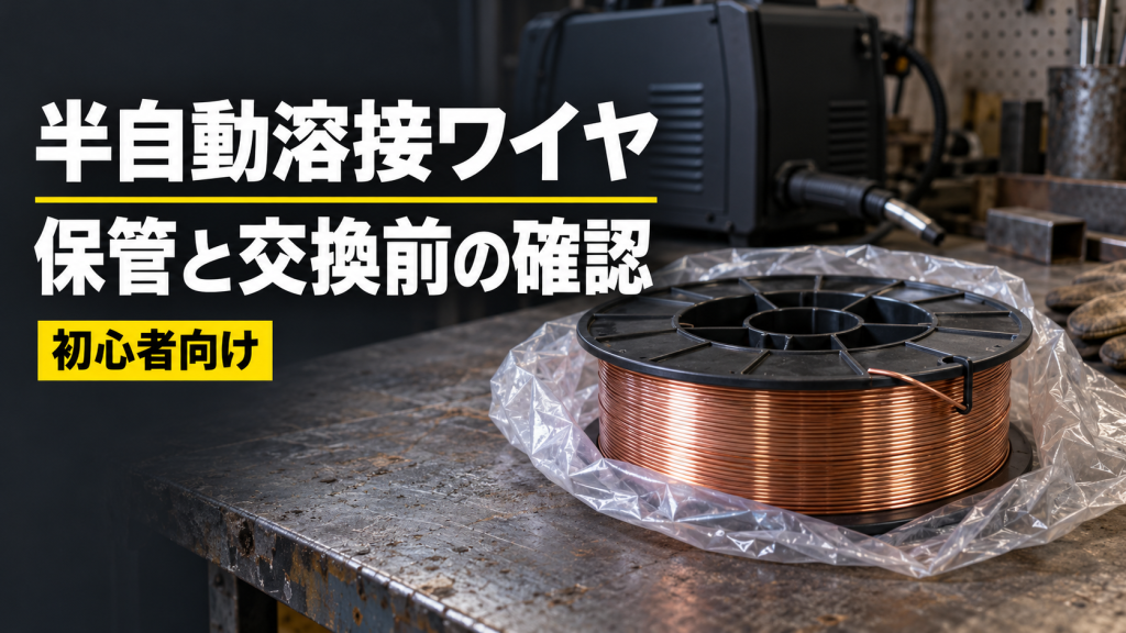 半自動溶接ワイヤの保管と交換前の確認を紹介するタイトル画像