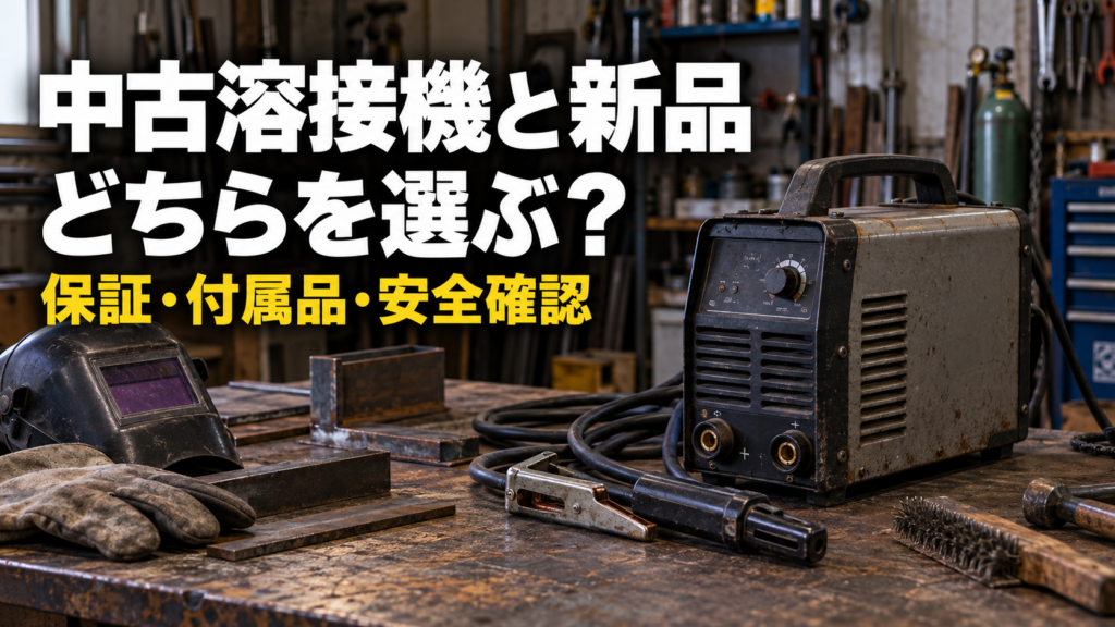 中古溶接機と新品はどちらを選ぶ？保証・付属品・安全確認の比べ方を整理してみた【初心者向け】