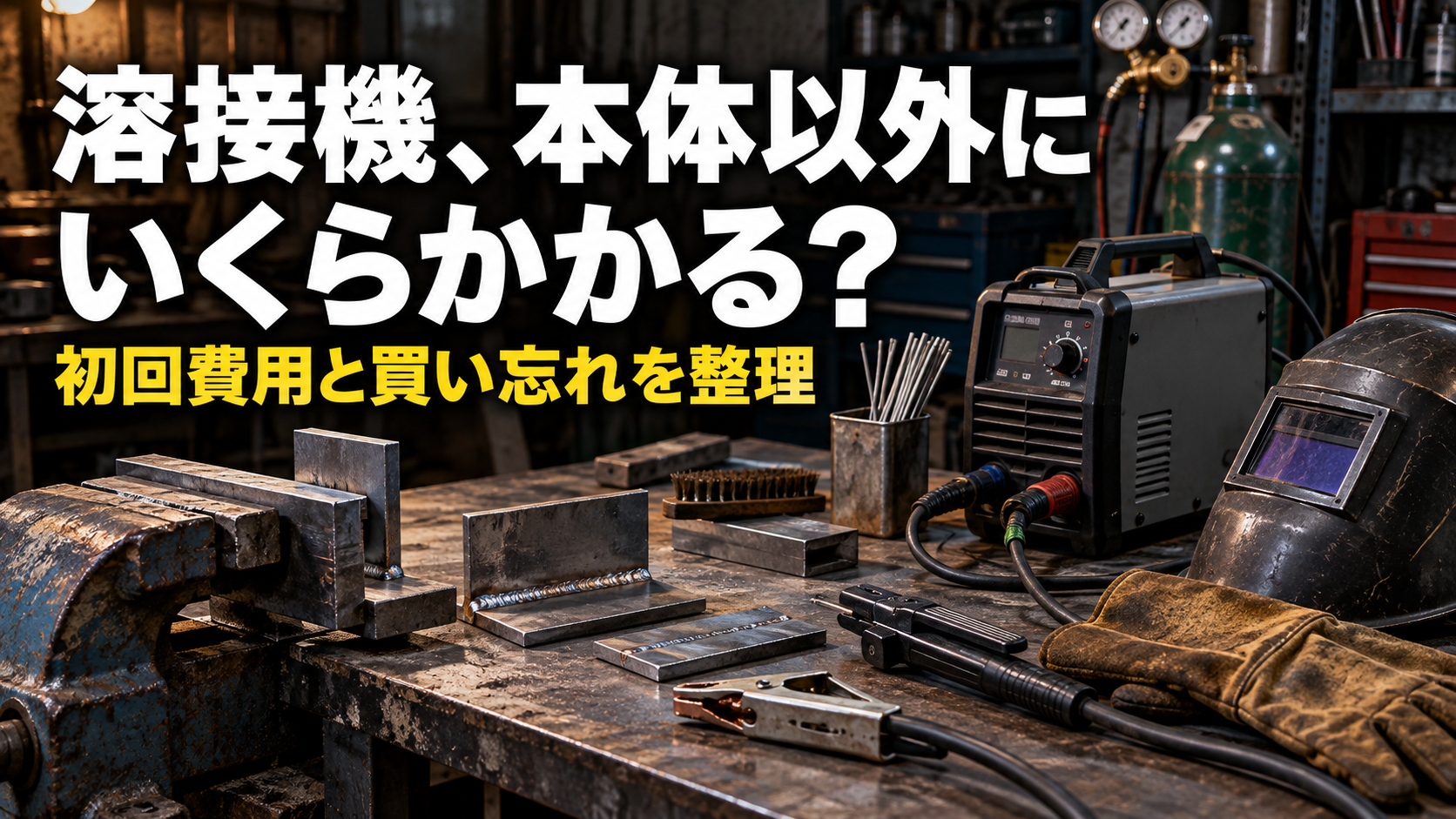 溶接機本体以外にいくらかかる？初回費用と買い忘れを防ぐ予算の組み方を整理【初心者向け】
