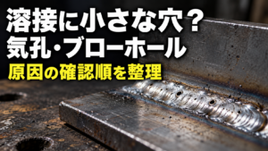溶接に気孔・ブローホールができるのはなぜ？原因の確認順と再練習の進め方【初心者向け】