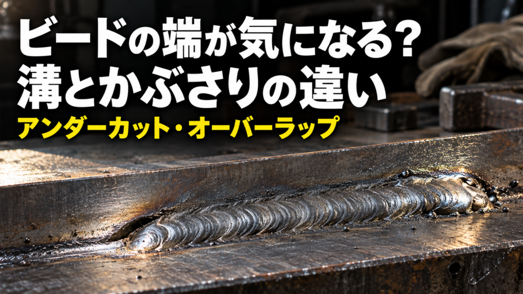 溶接のアンダーカット・オーバーラップとは？見分け方と条件の確認方法を整理【初心者向け】