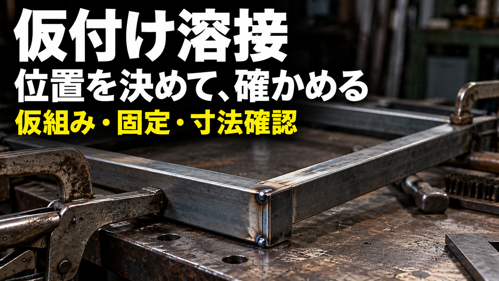 仮付け溶接はどう進める？位置決め・寸法確認・本溶接前の見直しを整理してみた【初心者向け】