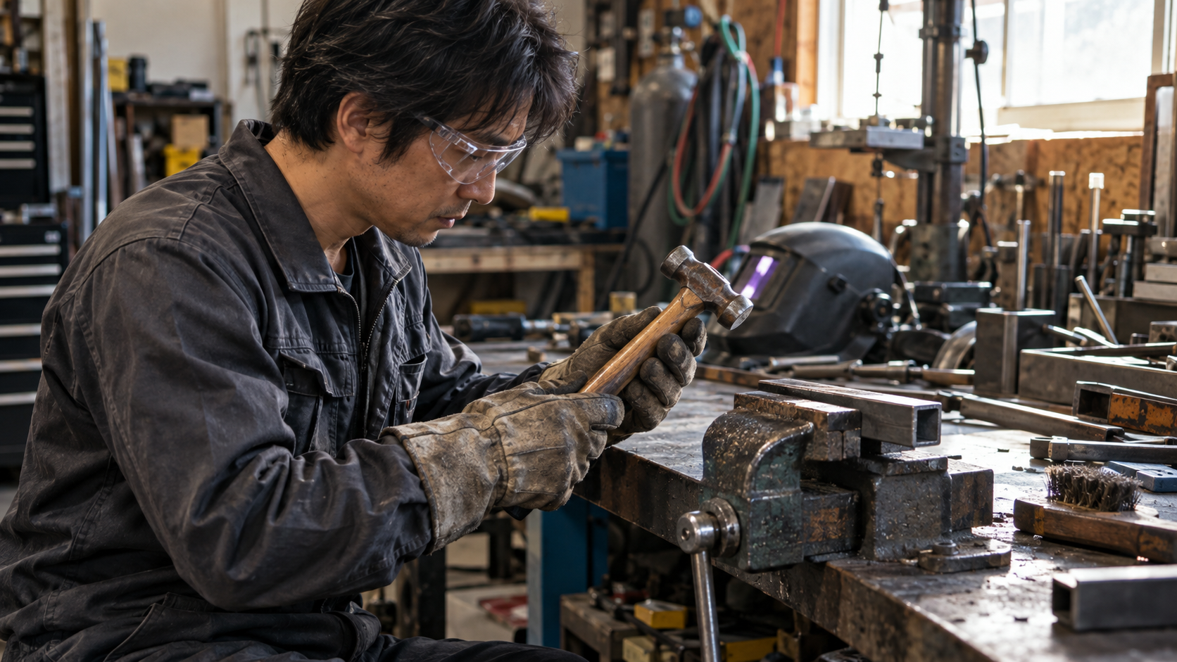カストリ工具と保護を点検するイメージ