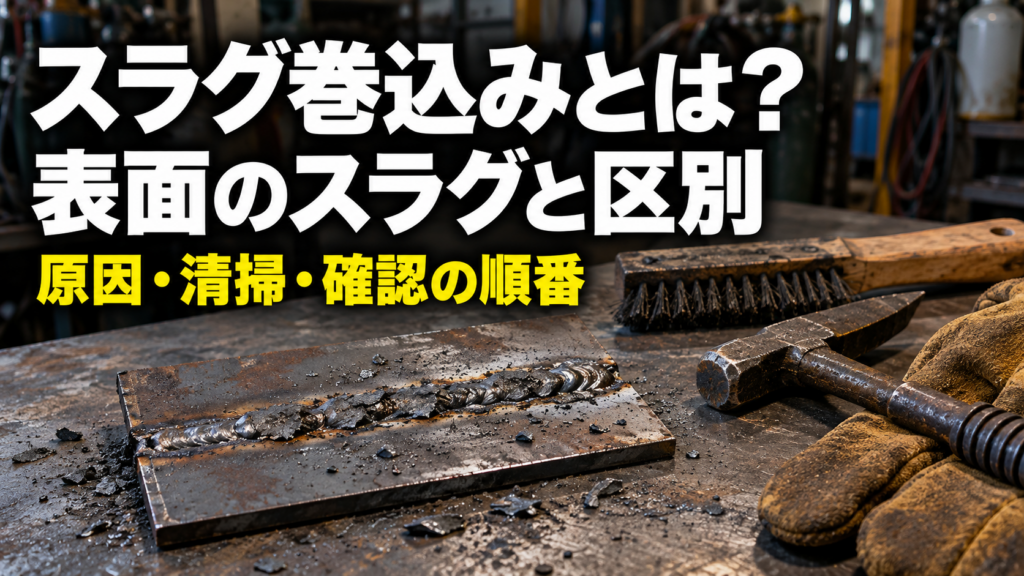 溶接のスラグ巻込みとは？表面のスラグとの違い・原因と確認の順番を整理【初心者向け】