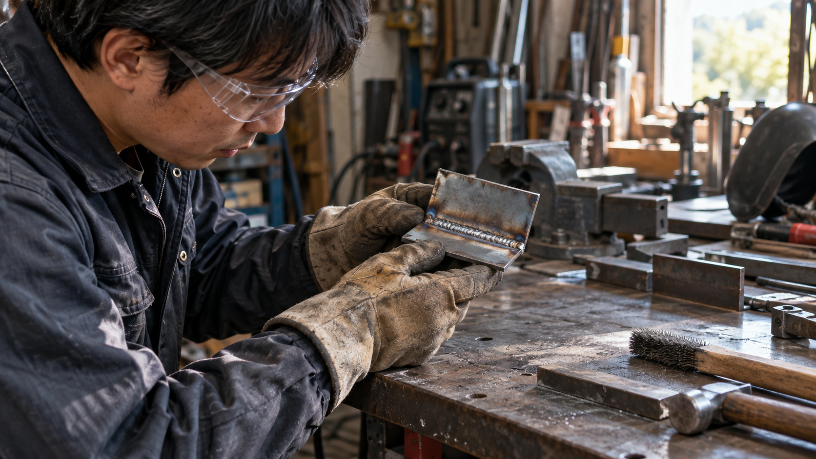 冷却した練習片の終端を観察するイメージ