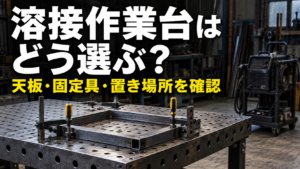 溶接作業台はどう選ぶ？天板・固定具・置き場所とワゴンとの違いを整理【DIY向け】